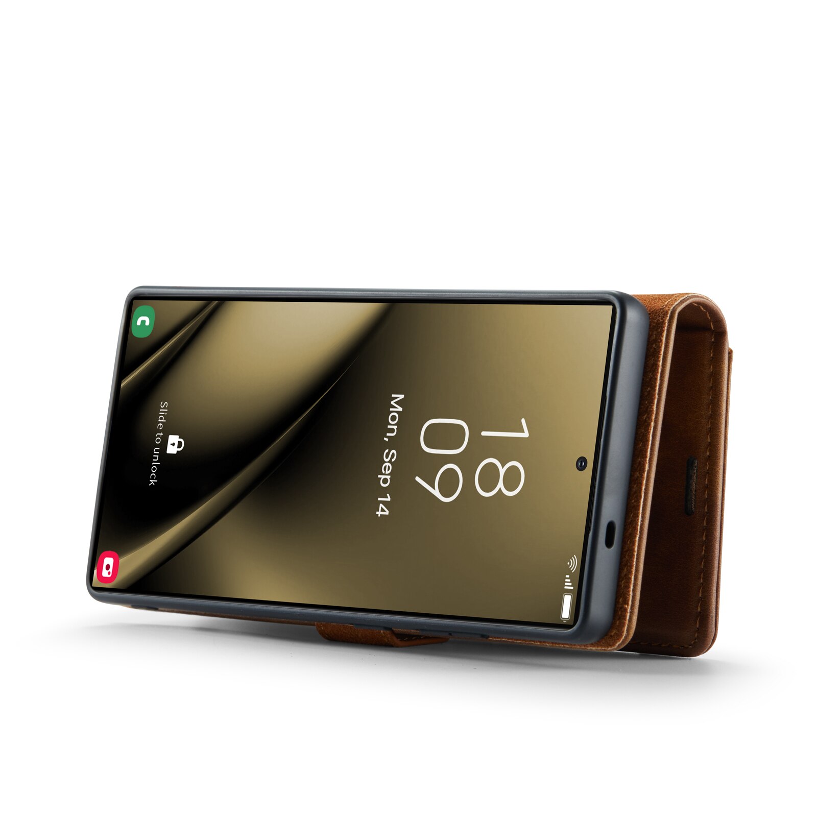 Étui portefeuille Magnet Wallet Samsung Galaxy S25 Ultra, Cognac