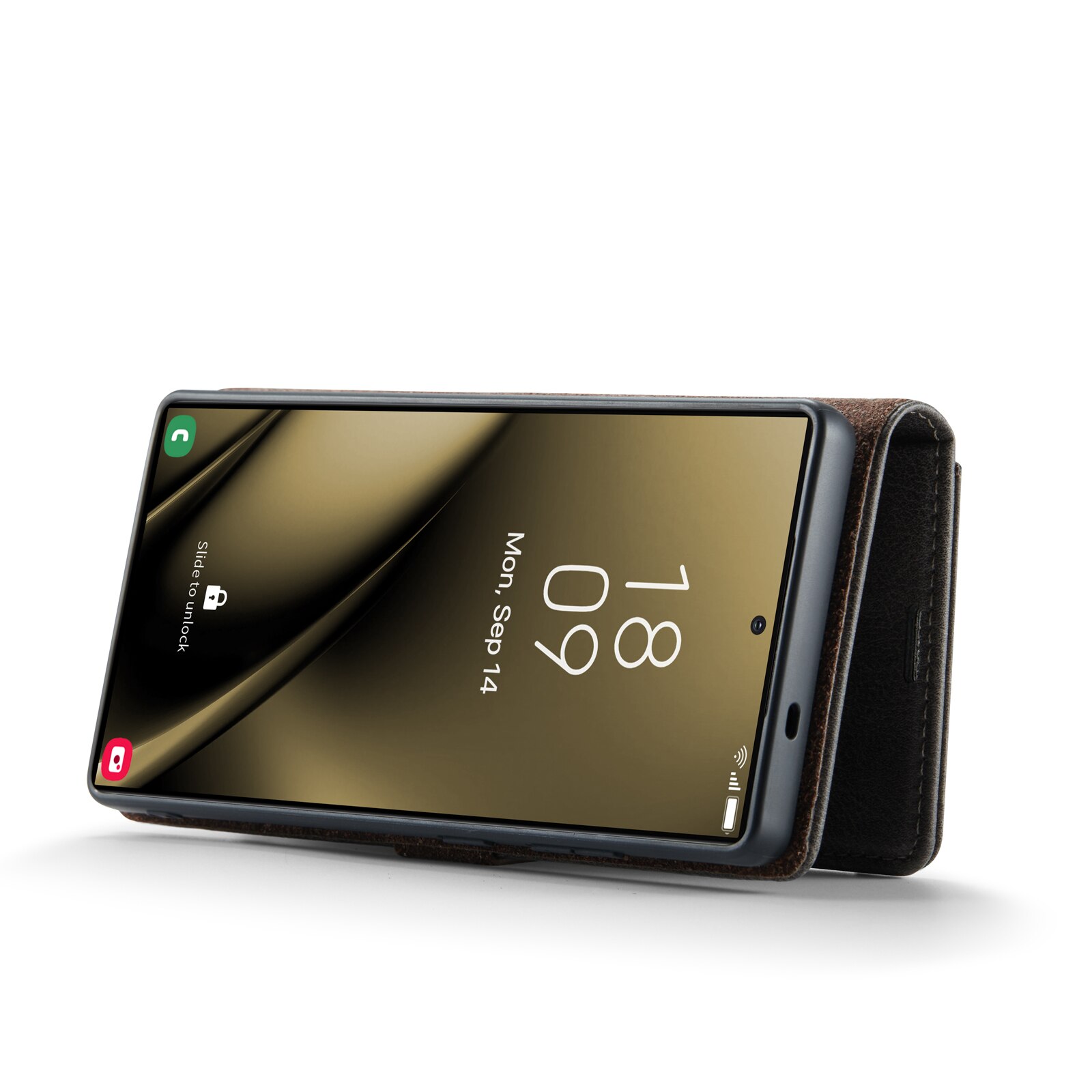 Étui portefeuille Magnet Wallet Samsung Galaxy S25 Ultra, Brown