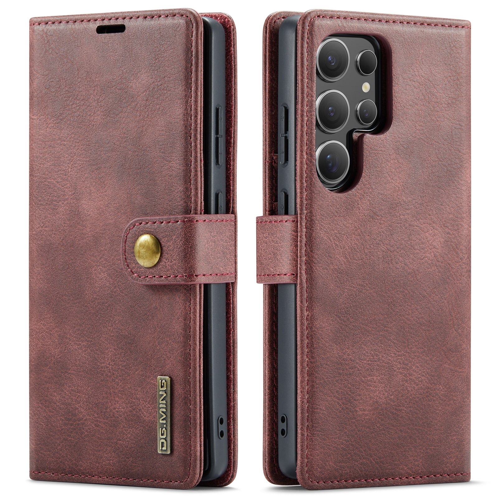 Étui portefeuille Magnet Wallet Samsung Galaxy S25 Ultra, Red