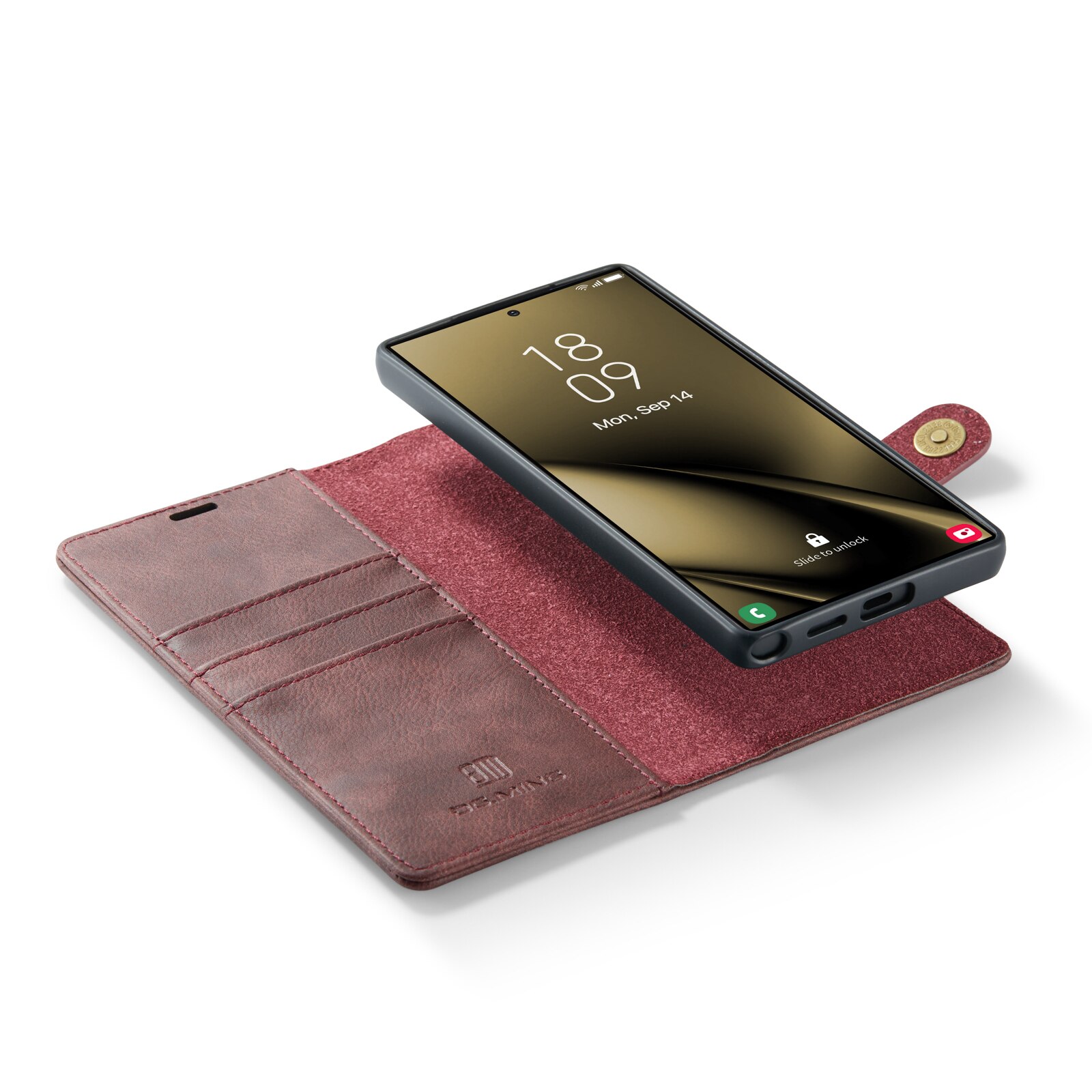 Étui portefeuille Magnet Wallet Samsung Galaxy S25 Ultra, Red