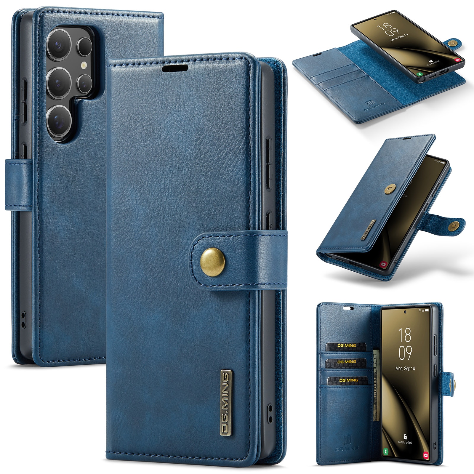 Étui portefeuille Magnet Wallet Samsung Galaxy S25 Ultra, Blue