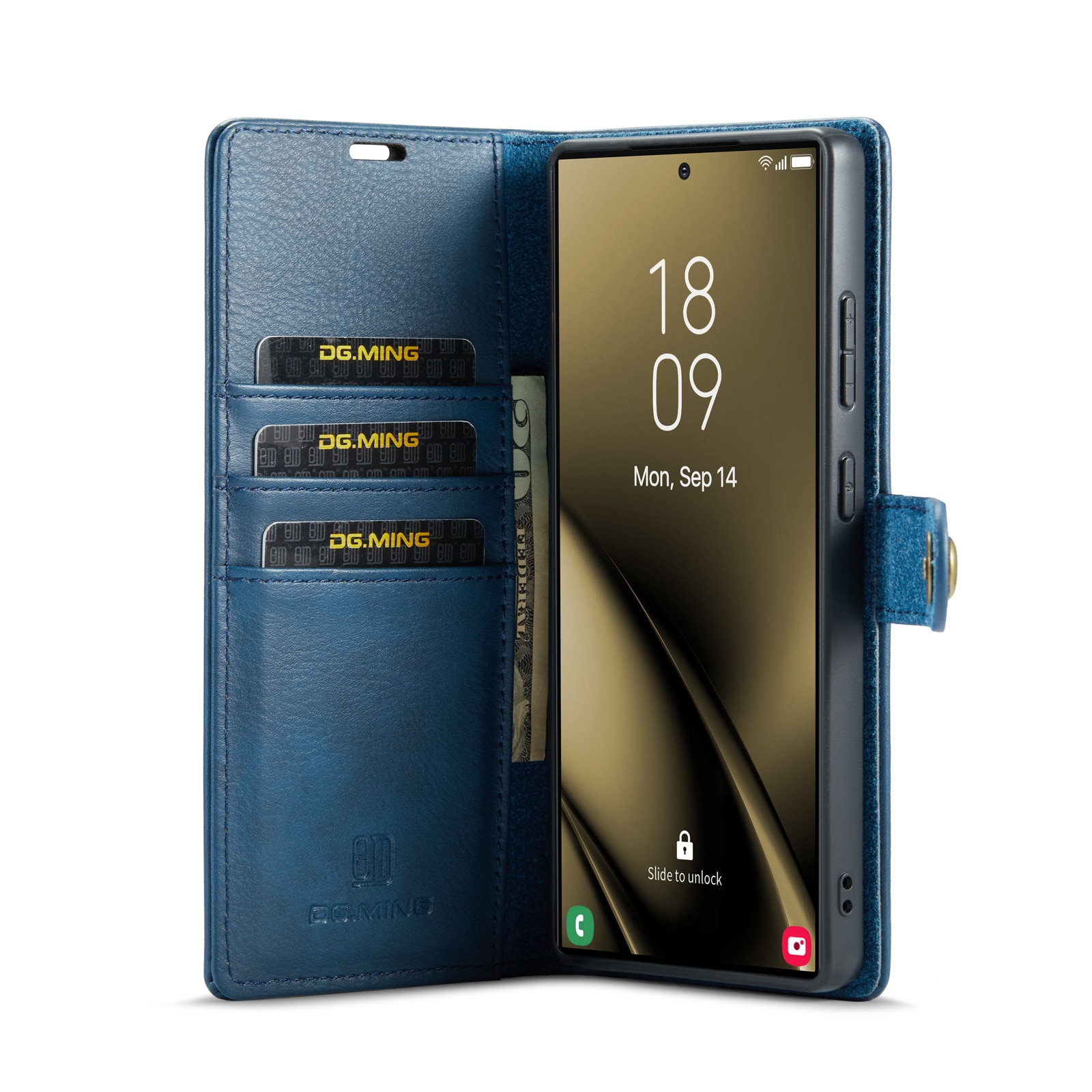 Étui portefeuille Magnet Wallet Samsung Galaxy S25 Ultra, Blue