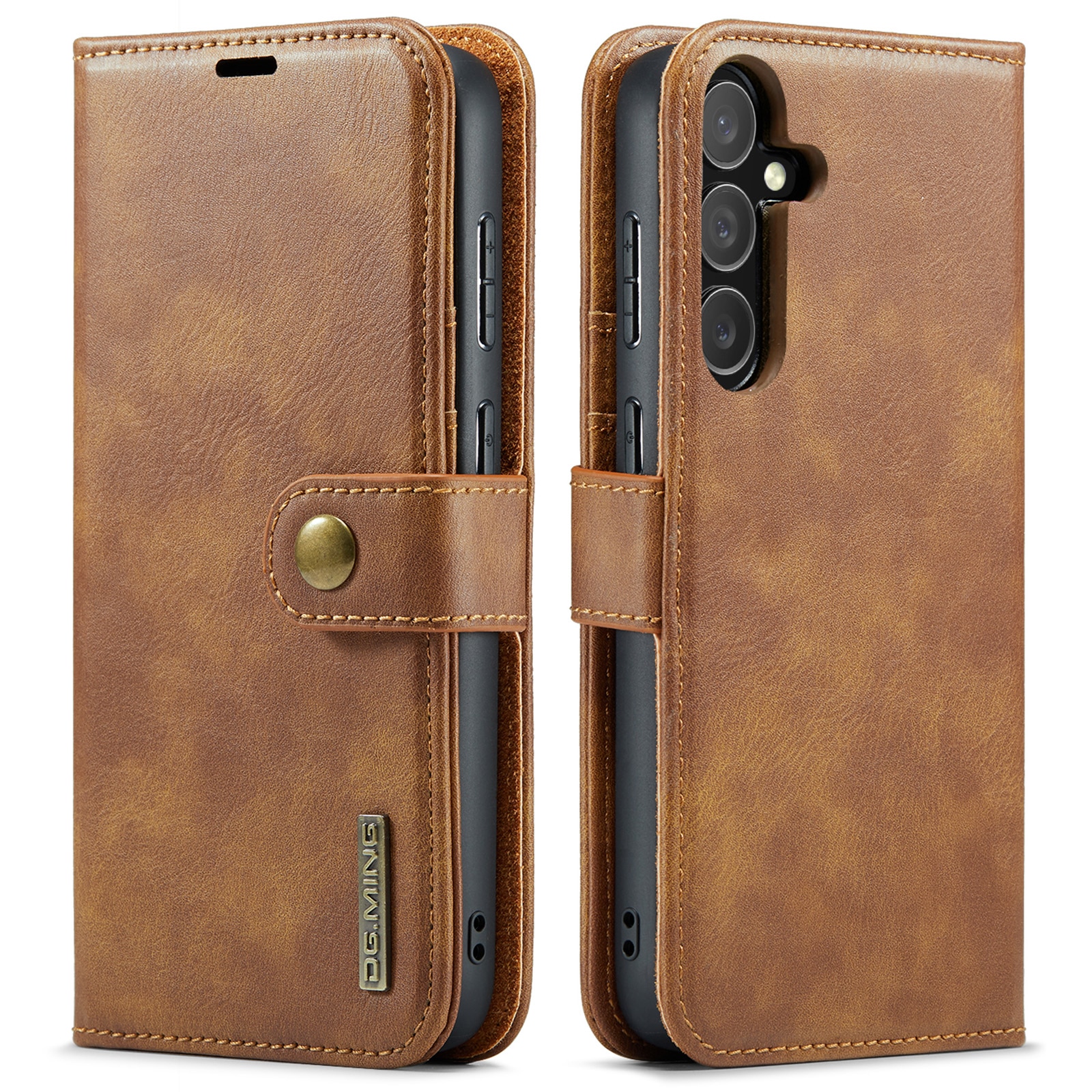 Étui portefeuille Magnet Wallet Samsung Galaxy S25, Cognac