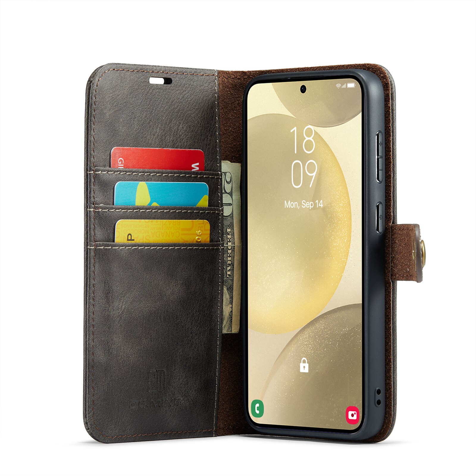 Étui portefeuille Magnet Wallet Samsung Galaxy S25, Brown