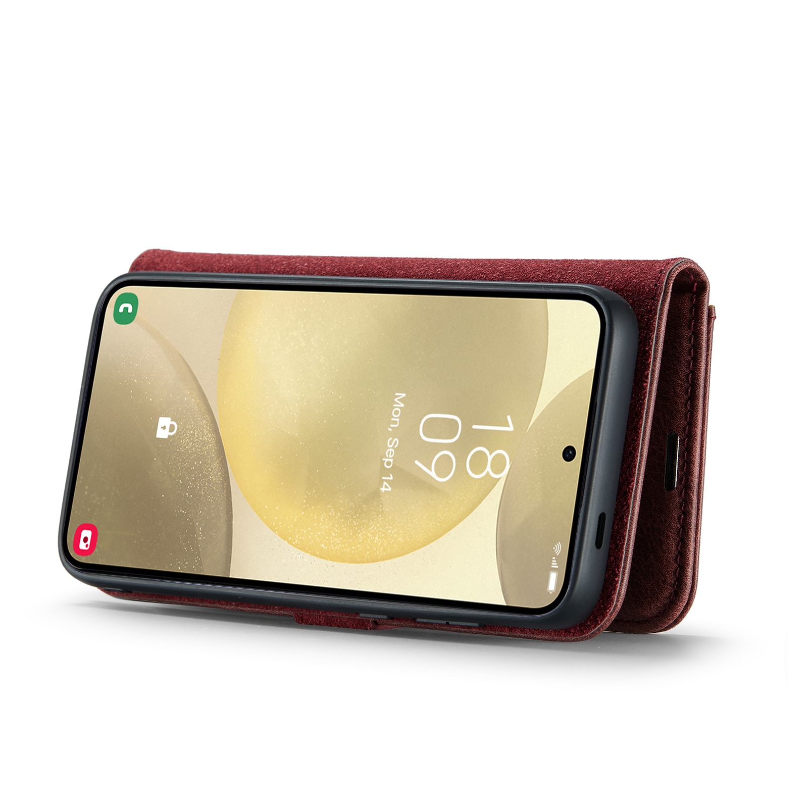 Étui portefeuille Magnet Wallet Samsung Galaxy S25, Red