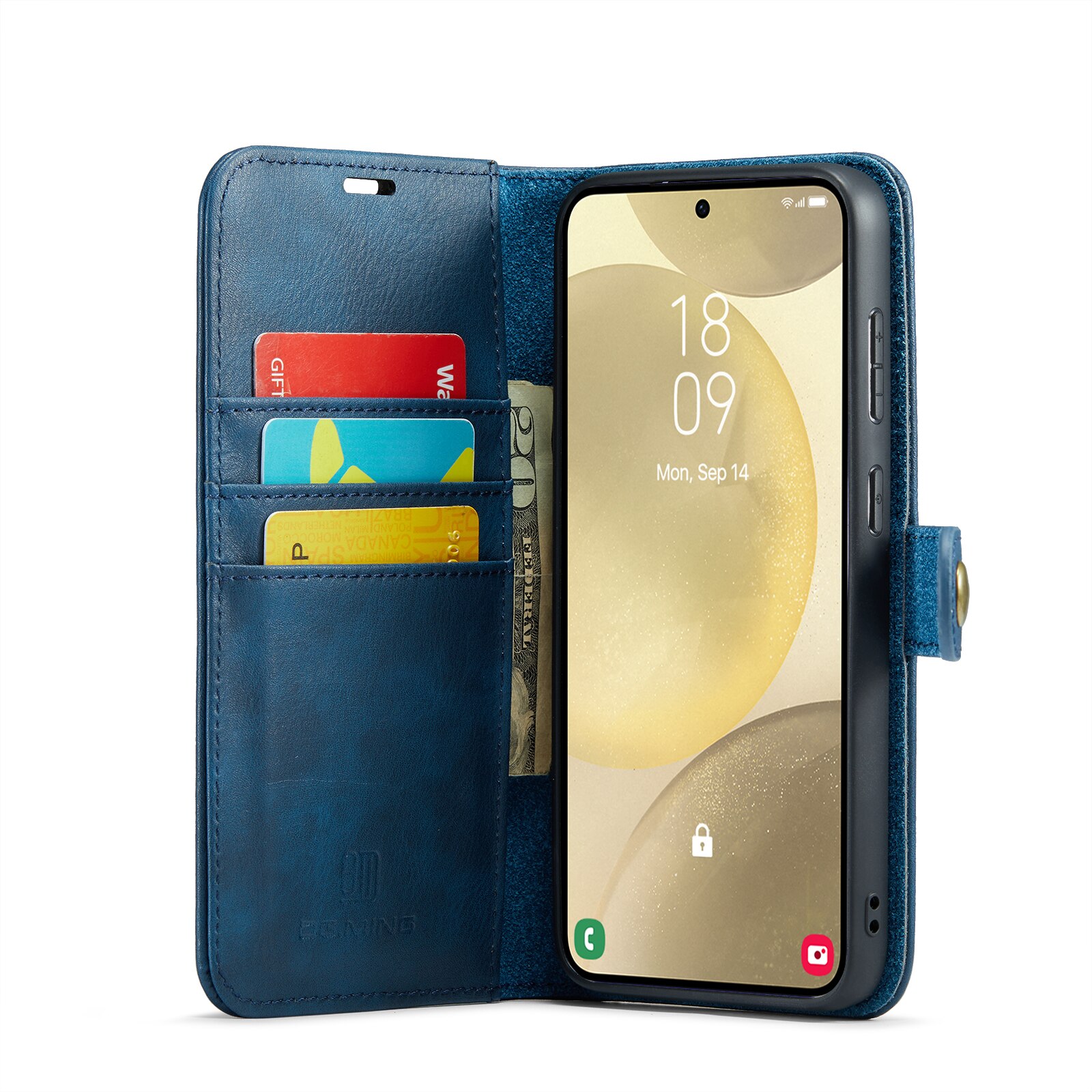 Étui portefeuille Magnet Wallet Samsung Galaxy S25 Plus, Blue