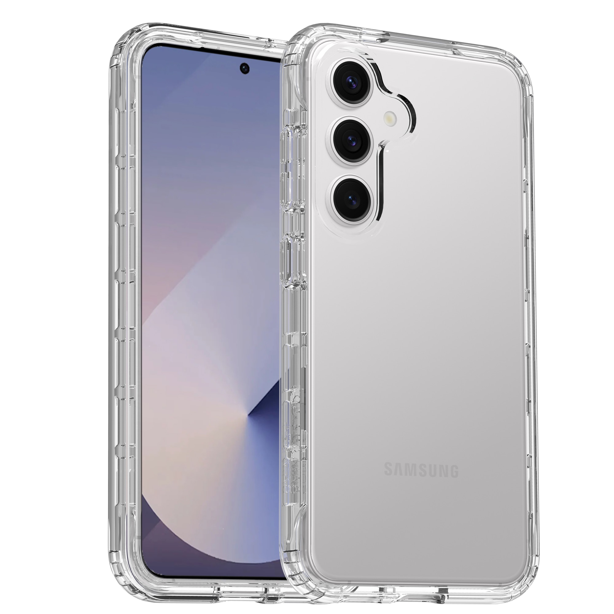 Coque de couverture complète Samsung Galaxy S25, Transparent