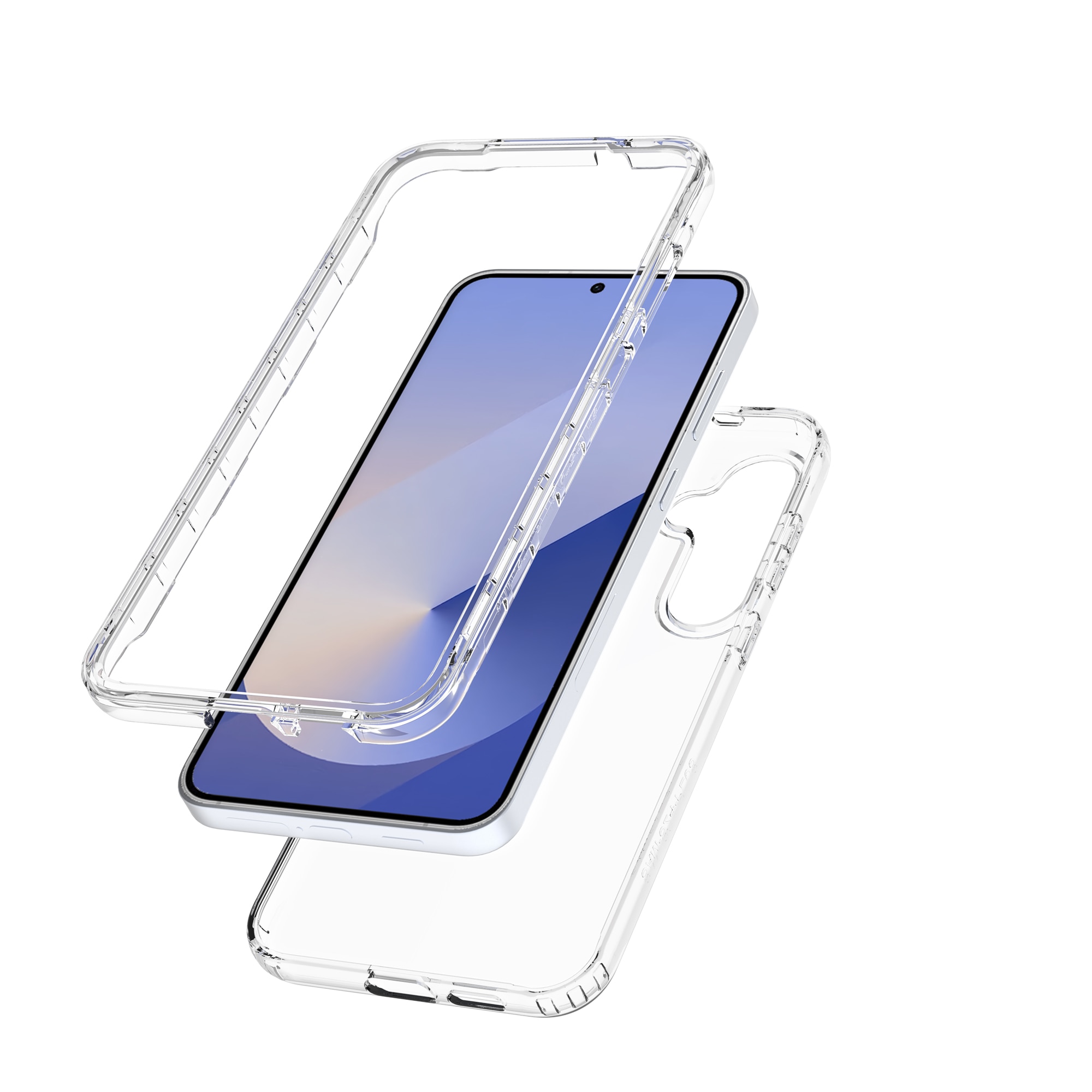 Coque de couverture complète Samsung Galaxy S25 Plus, Transparent