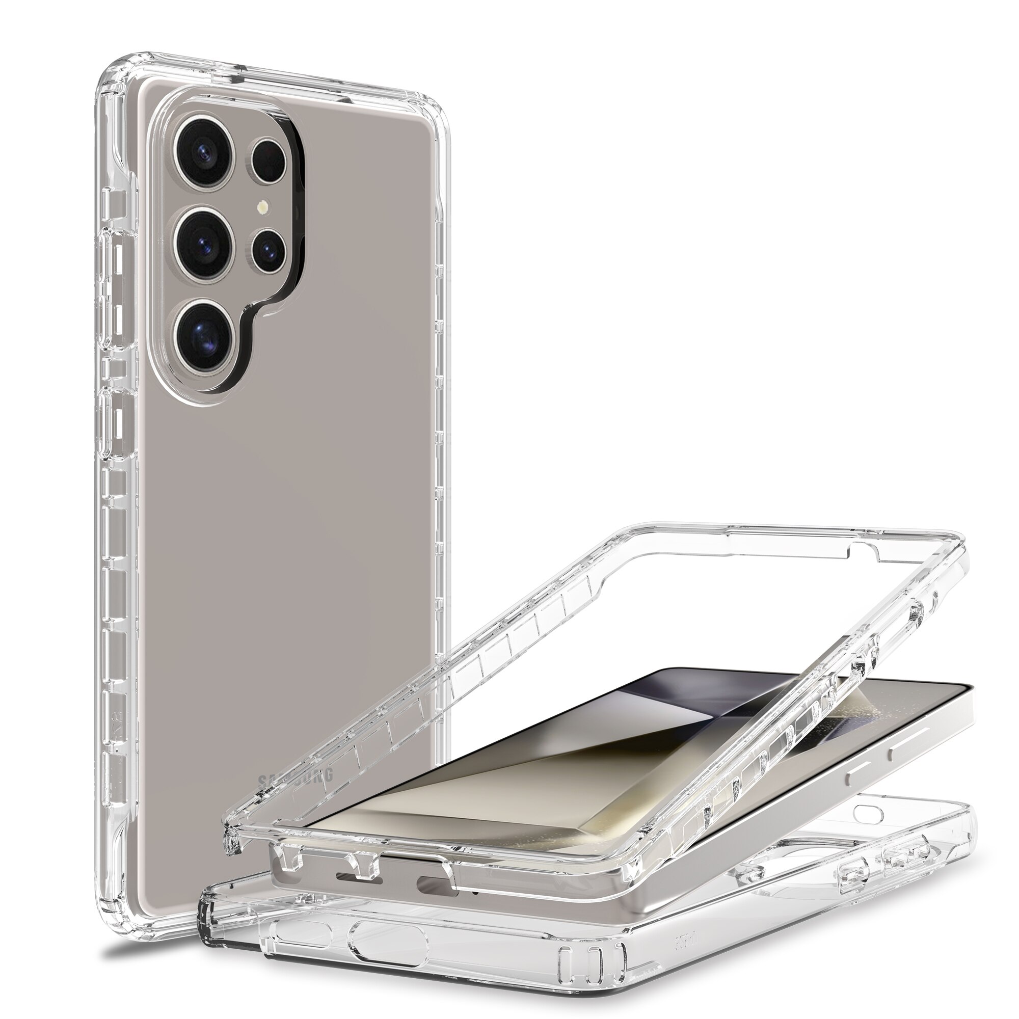 Coque de couverture complète Samsung Galaxy S25 Ultra, Transparent