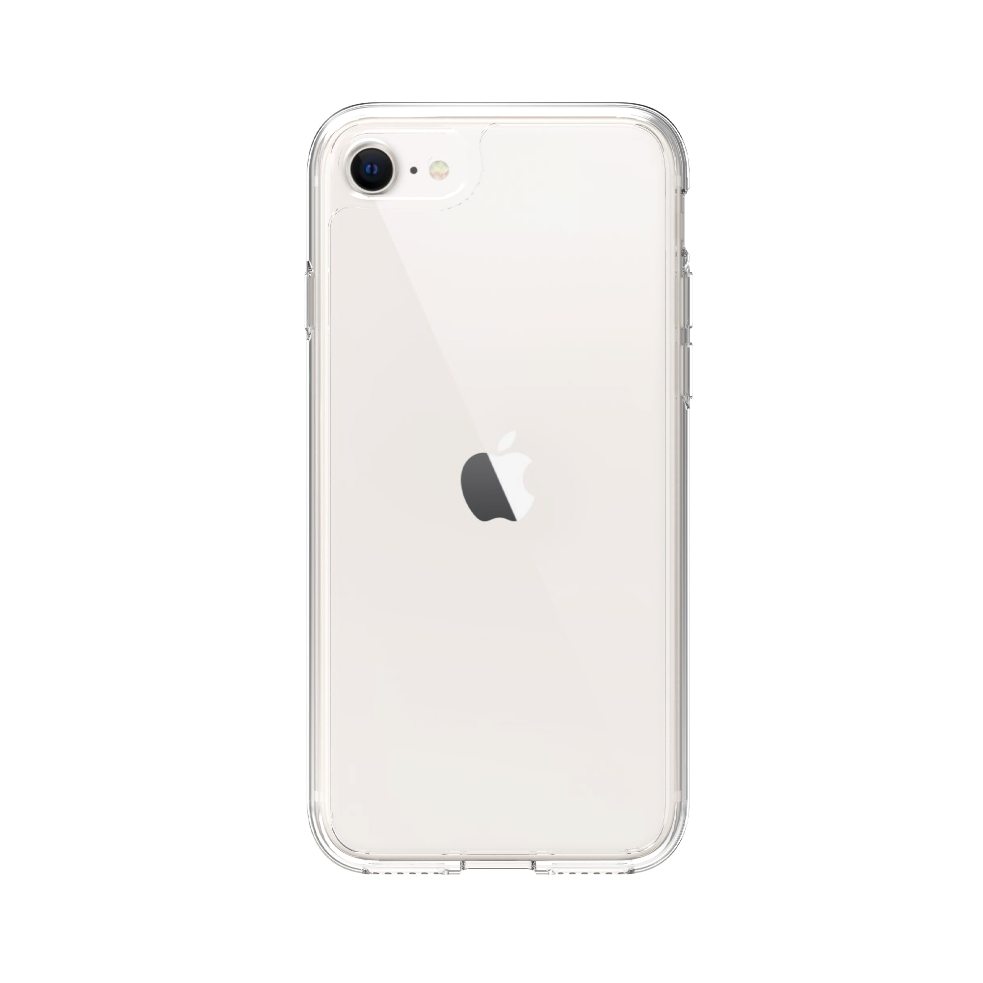 Coque hybride pour iPhone SE 2022, Transparent