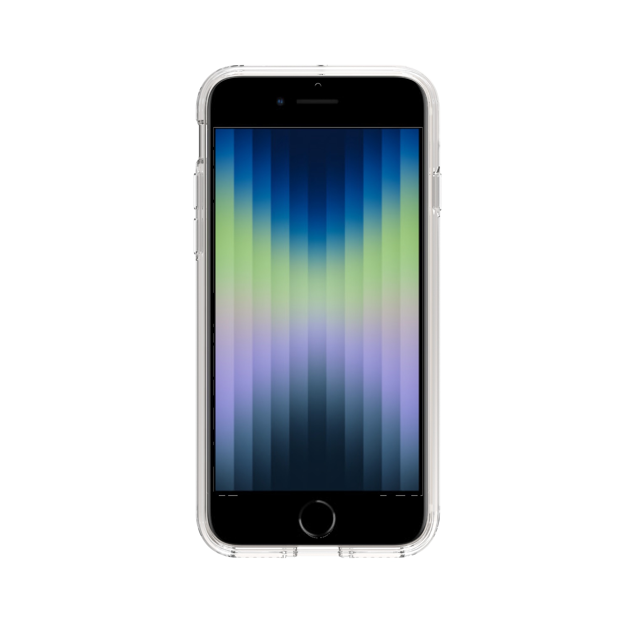 Coque hybride pour iPhone SE 2022, Transparent