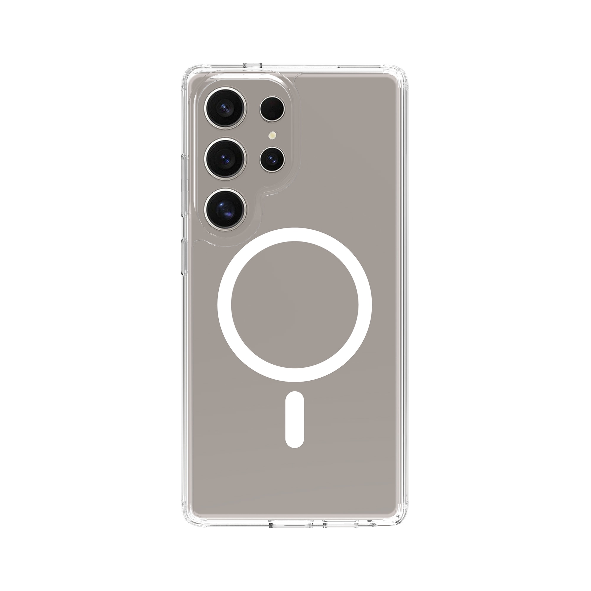 Coque hybride MagSafe Samsung Galaxy S25 Ultra, transparent