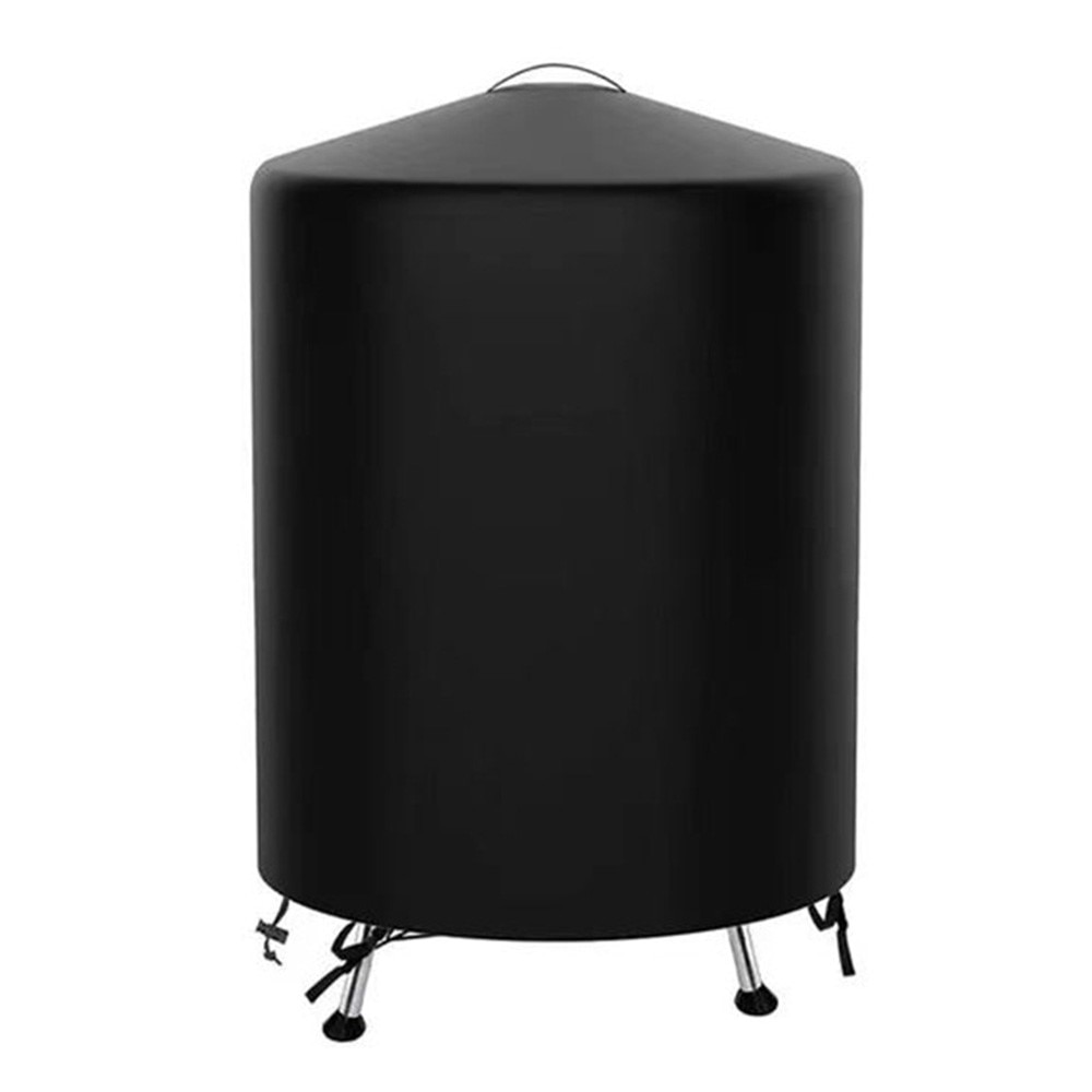 Housse ronde imperméable pour barbecue, noir