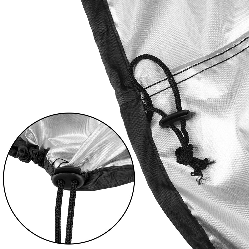 Housse ronde imperméable pour barbecue, noir