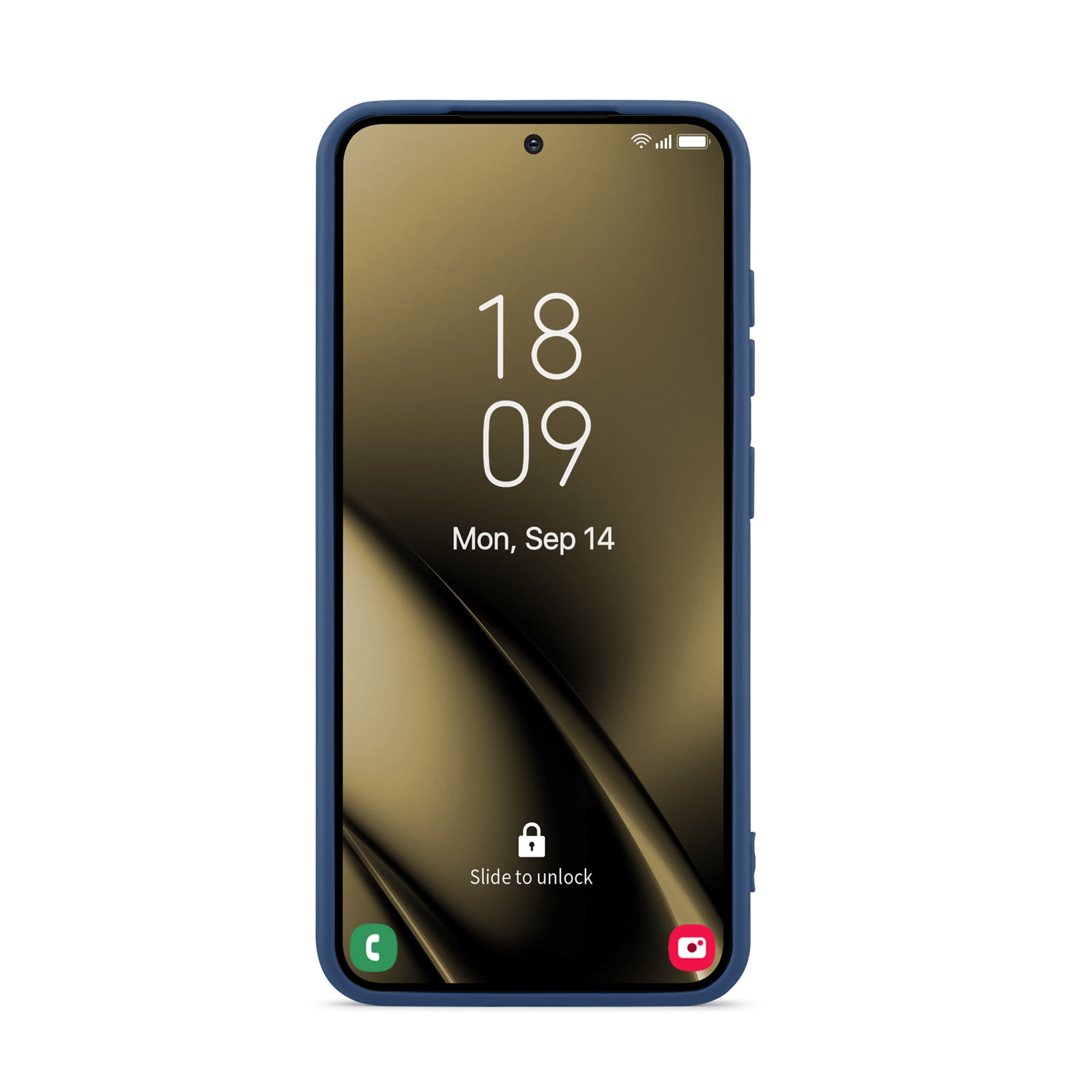 Coque TPU Samsung Galaxy S25, Bleu foncé