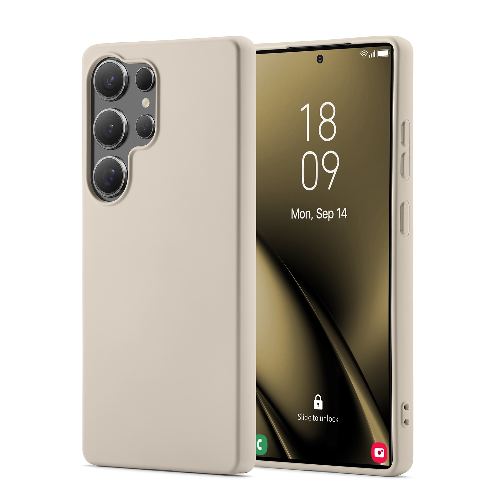 Coque TPU Samsung Galaxy S25 Ultra, Beige