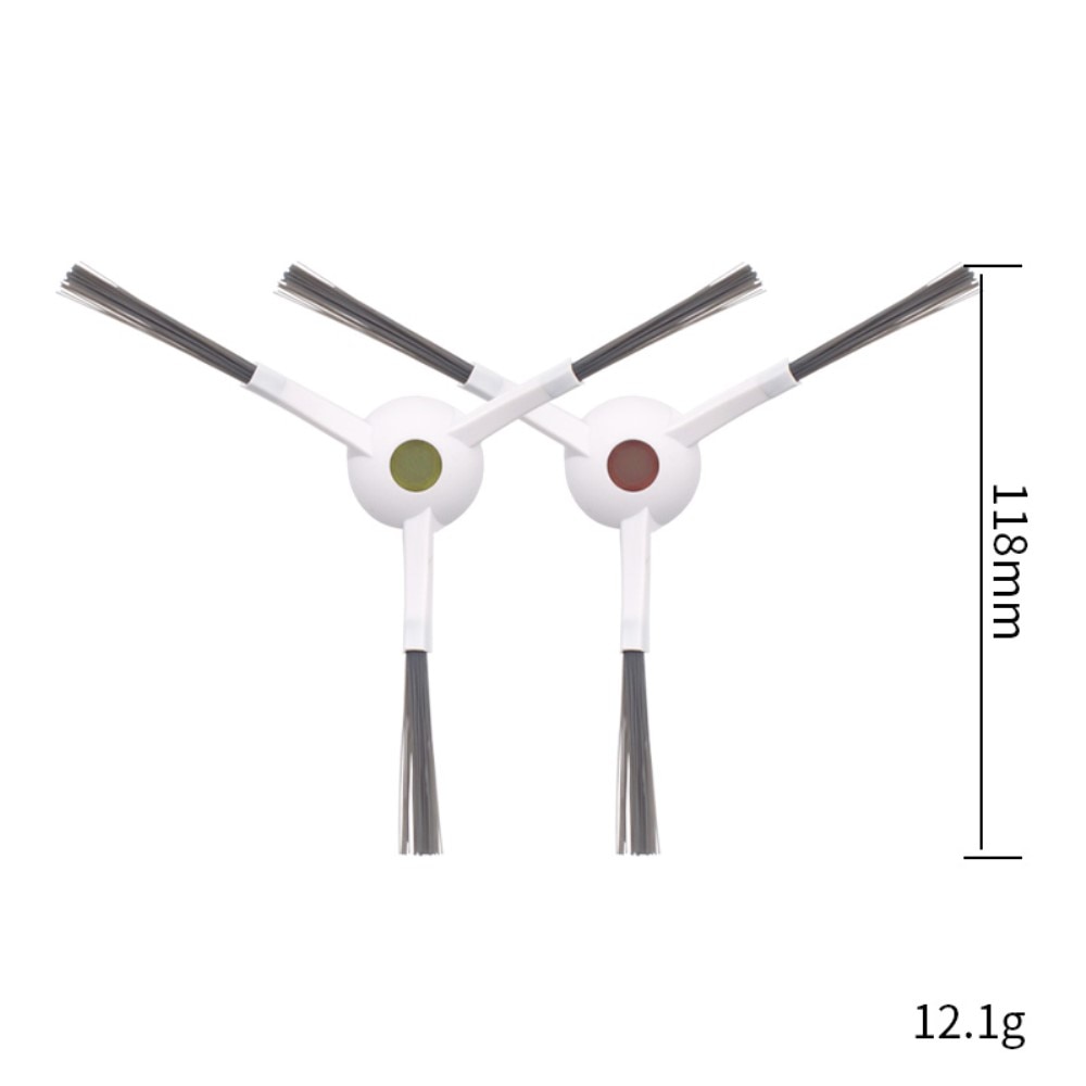 2-pack Brosses latérales Ecovacs Deebot X1 Omni, blanc