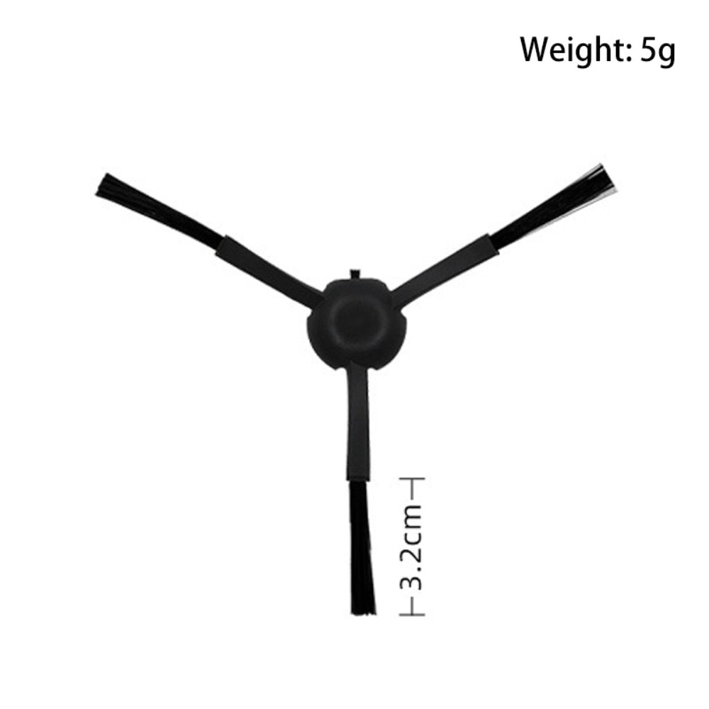 2-pack Brosses latérales  Dreame D10s Plus, Noir