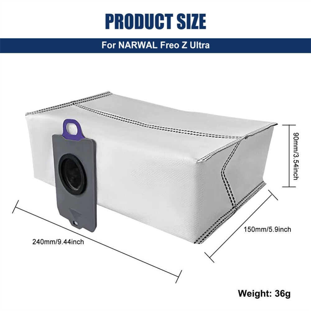 10-pack Sacs à poussière Narwal Freo Z Ultra