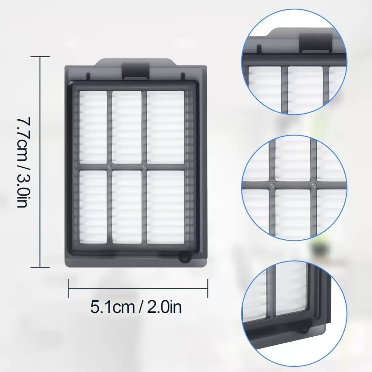 HEPA-Filtre pour iRobot Roomba Plus 405 Combo
