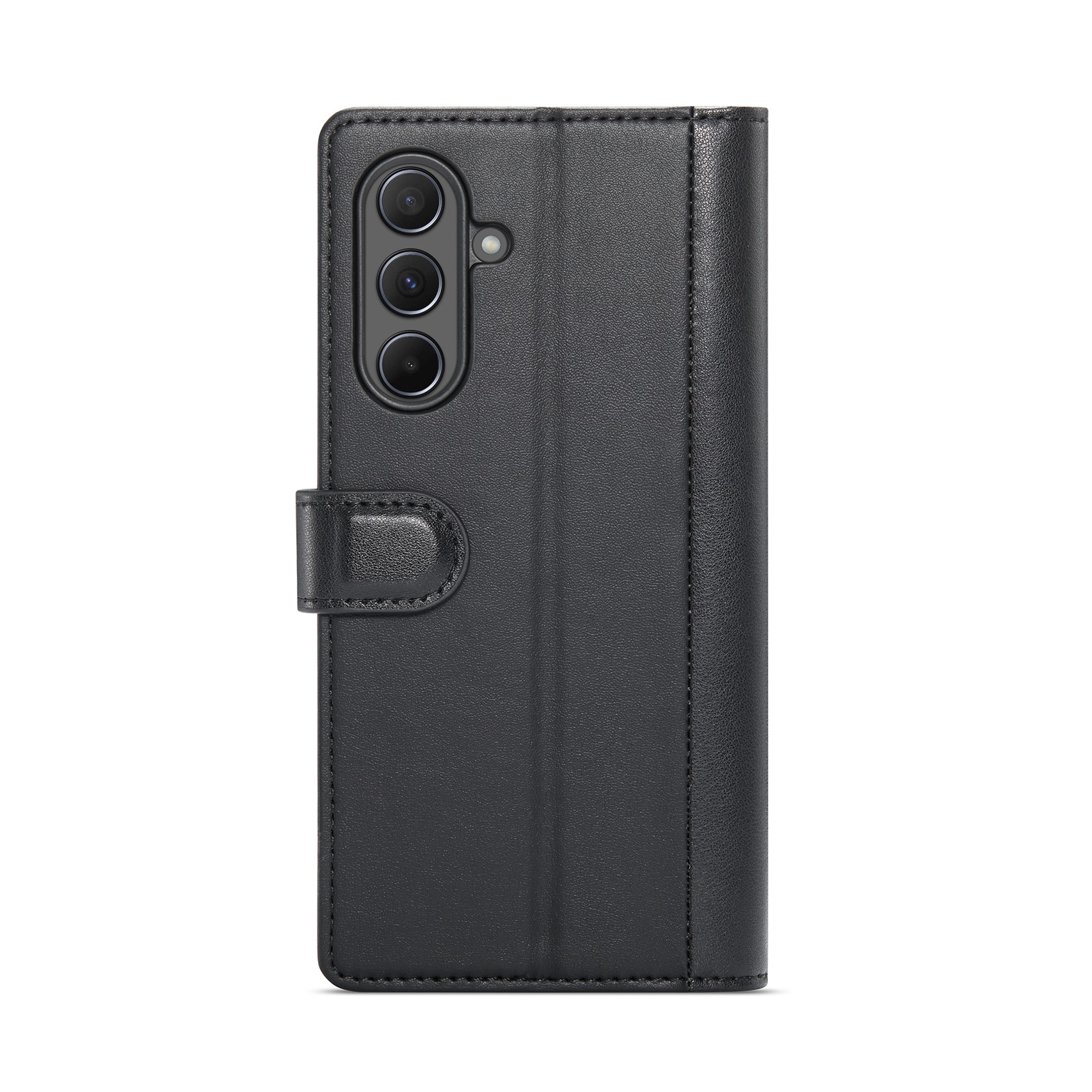Étui en cuir veritable Samsung Galaxy A36, Noir