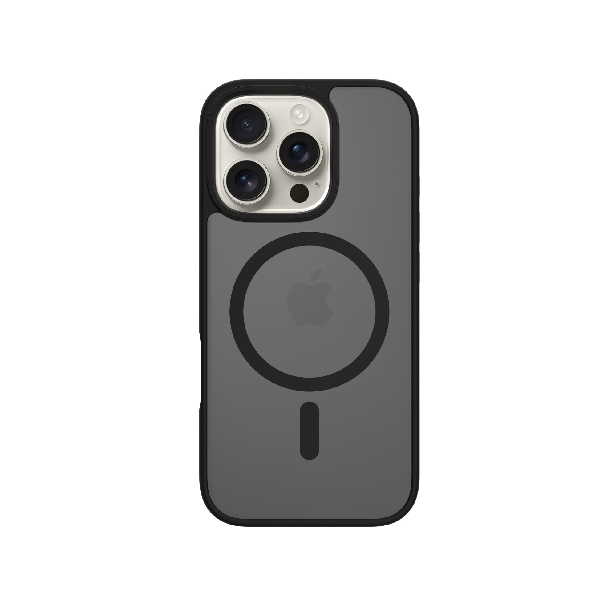 Coque Magnetic Hybrid iPhone 15 Pro, Frosted Black