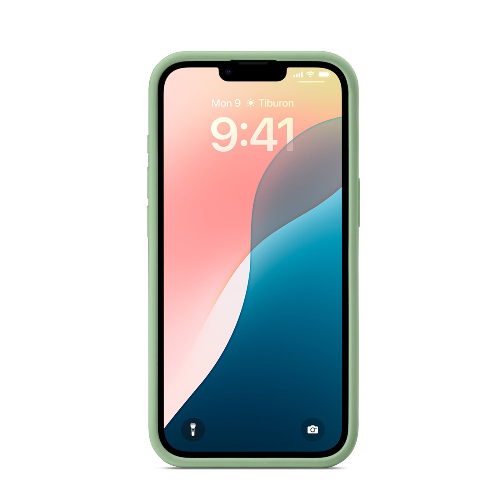 Coque en silicone Magnetic iPhone 16e, Vert