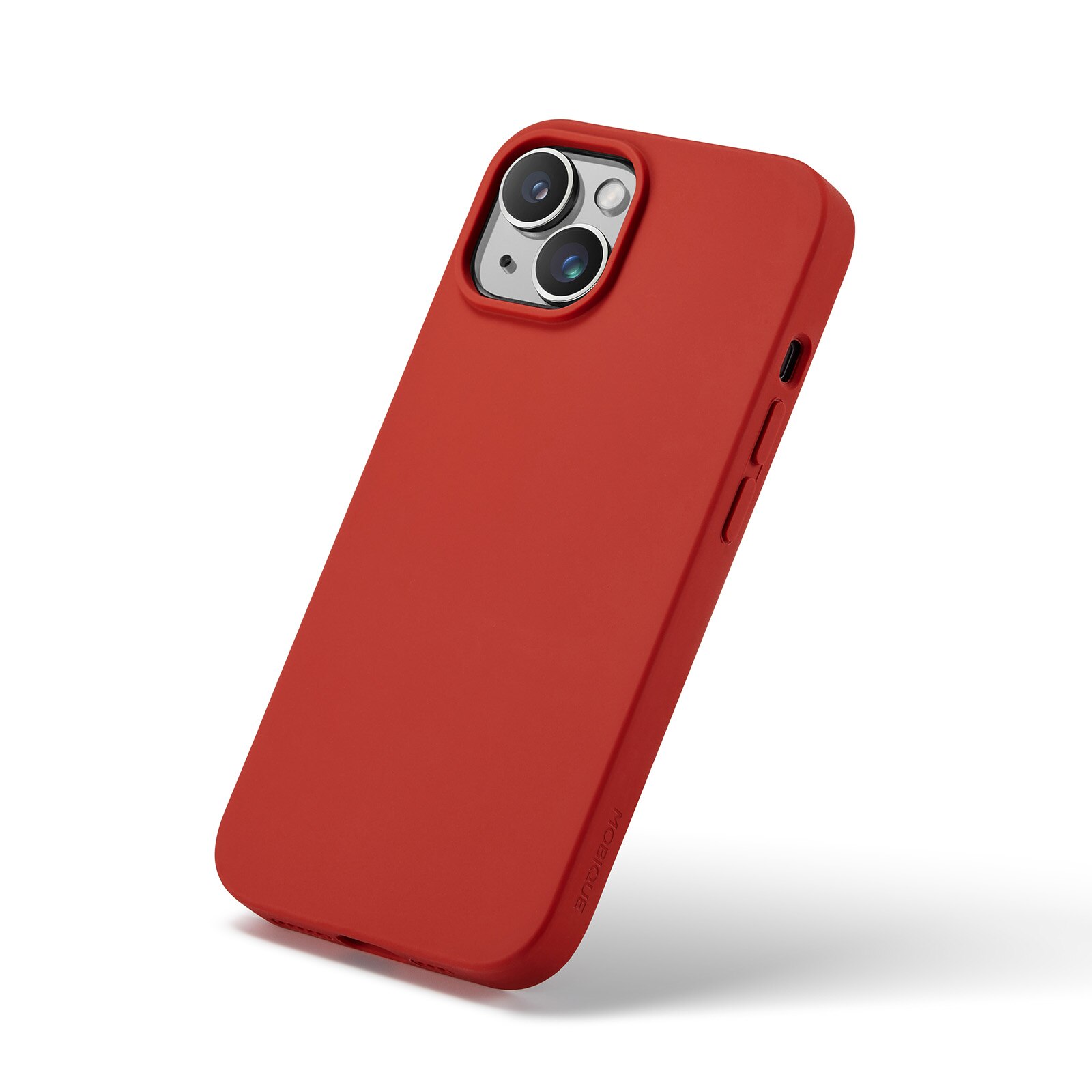 Coque en silicone Magnetic iPhone 13, Lava Red