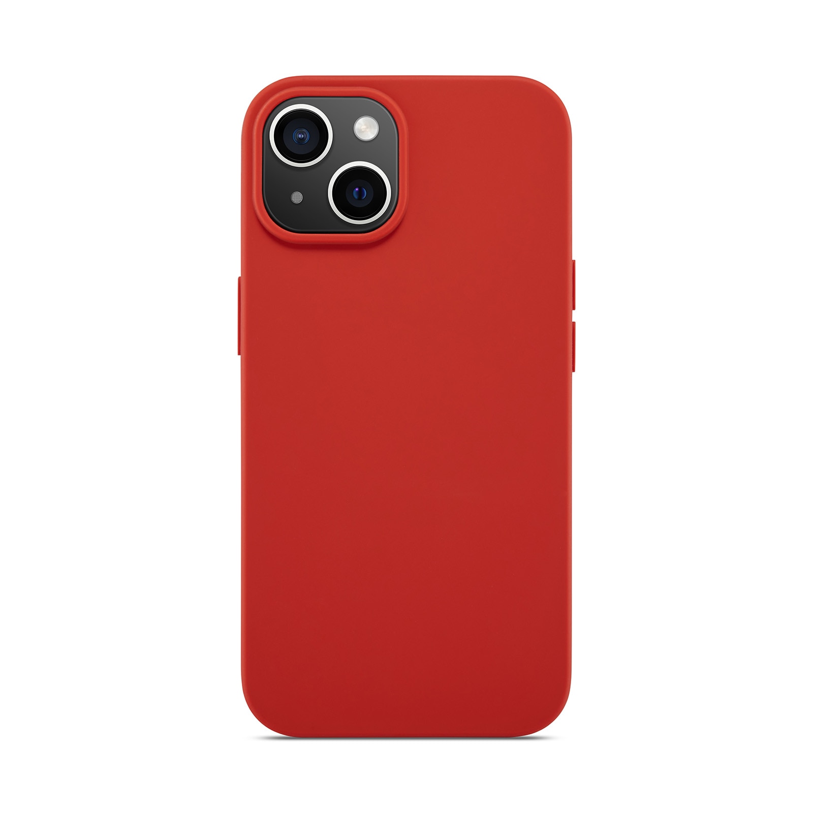 Coque en silicone Magnetic iPhone 13, Lava Red
