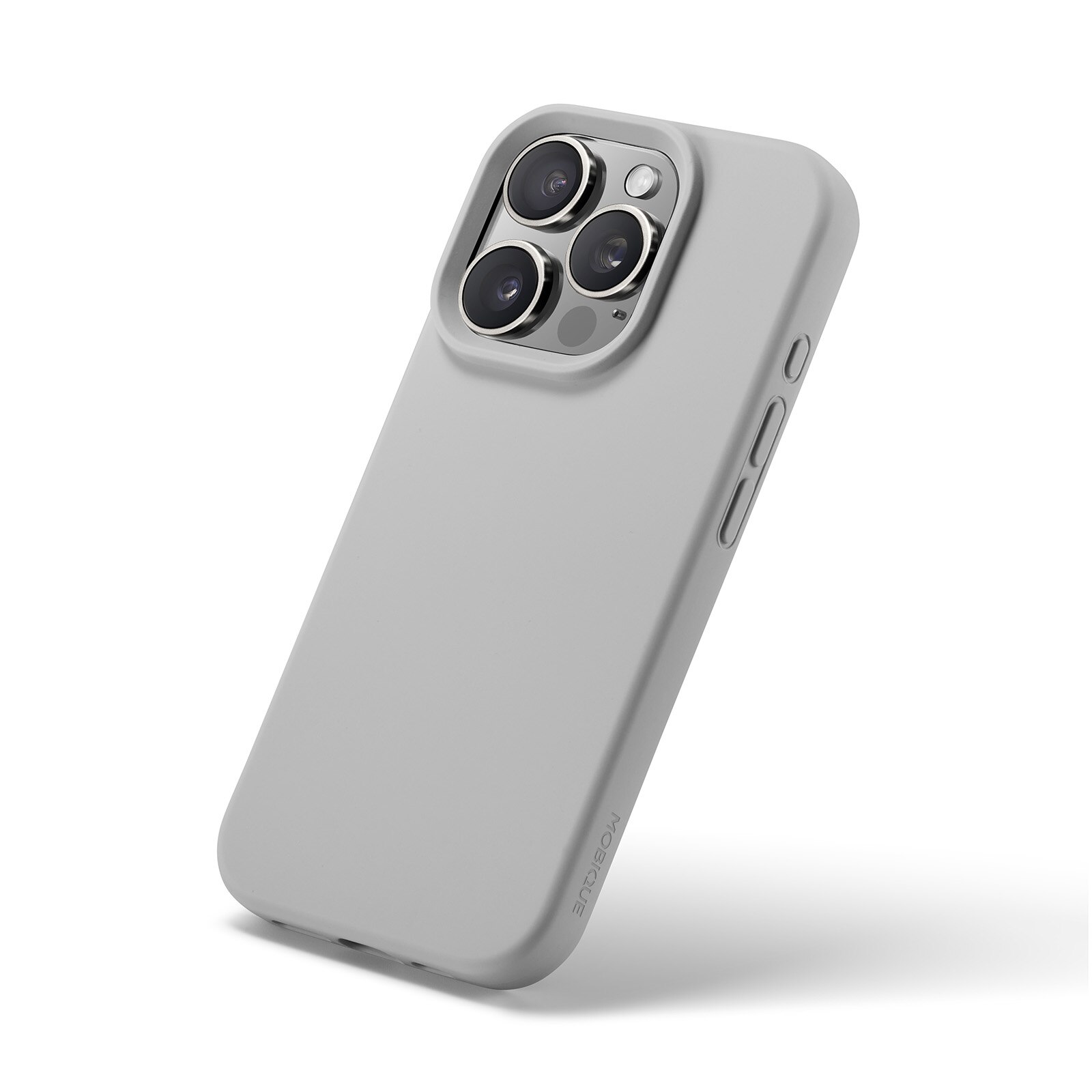 Coque en silicone Magnetic iPhone 16 Pro, Gris