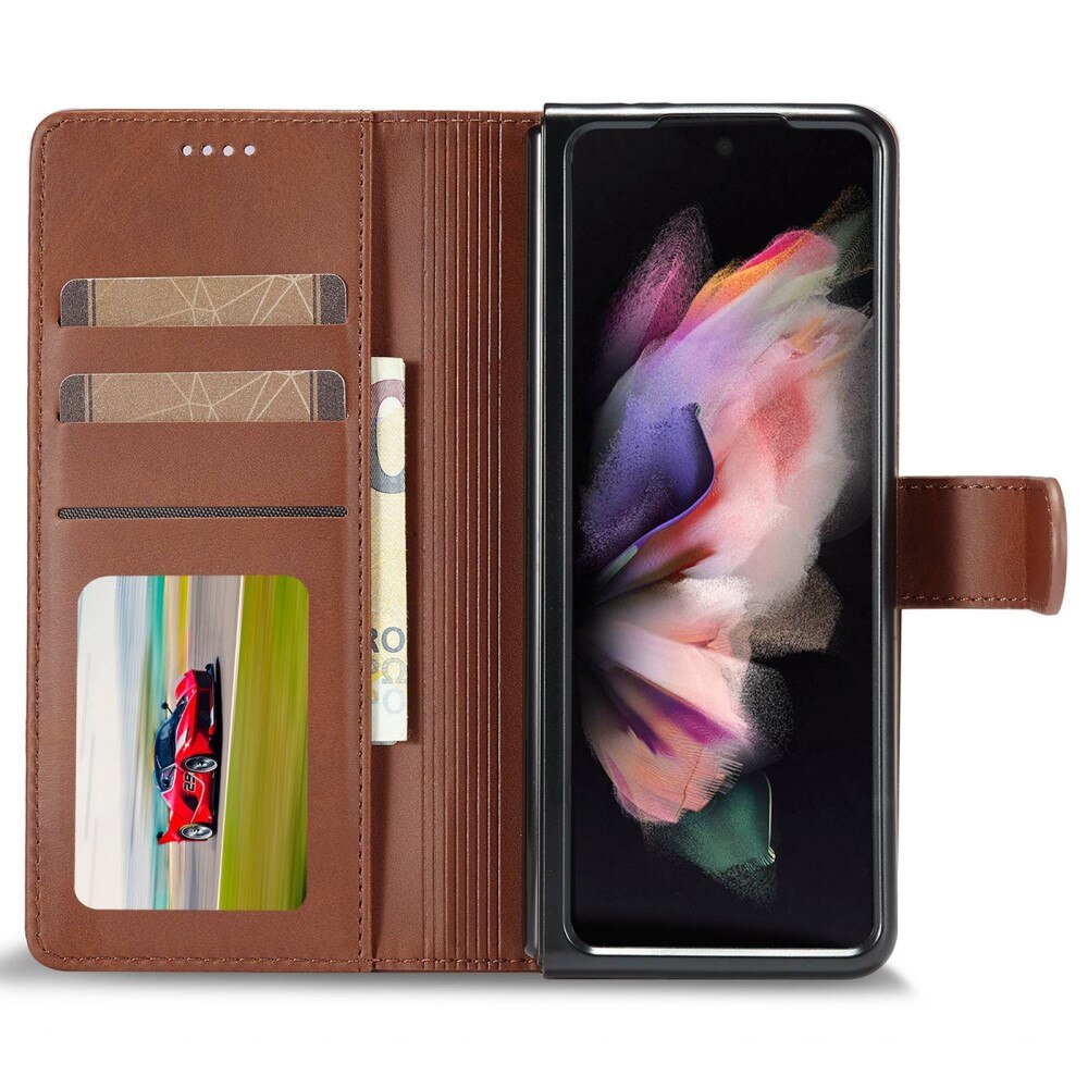 Étui portefeuille Samsung Galaxy Z Fold 4 Marron