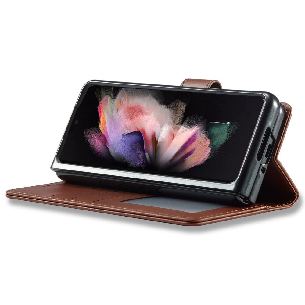 Étui portefeuille Samsung Galaxy Z Fold 4 Marron