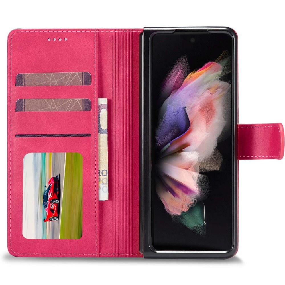 Étui portefeuille Samsung Galaxy Z Fold 4 Rose