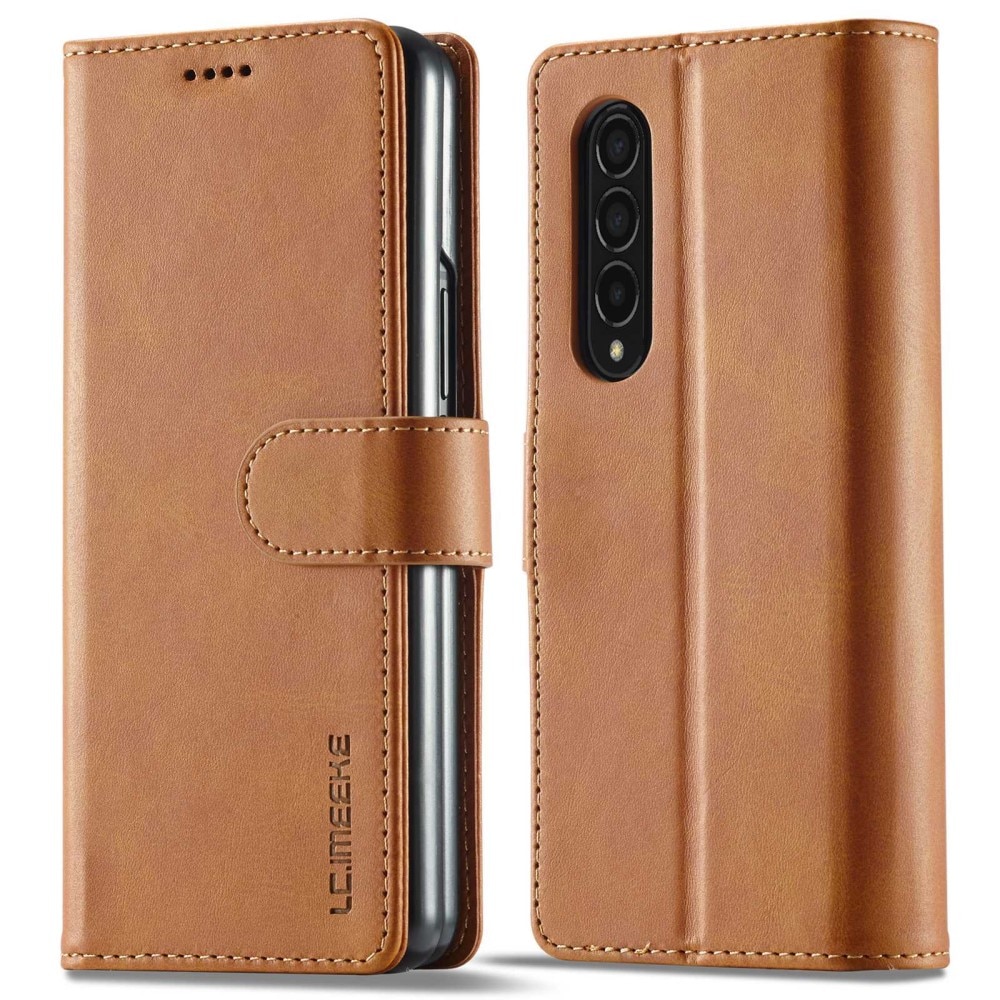 Étui portefeuille Samsung Galaxy Z Fold 4 Cognac