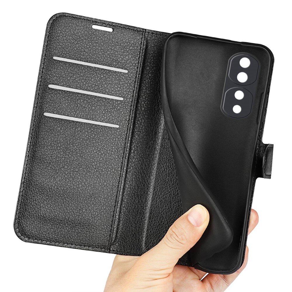 Coque portefeuille  Honor 70, Noir