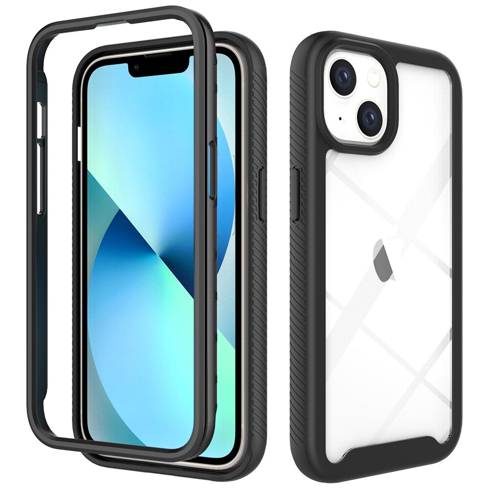 Coque de couverture complète iPhone 14, Noir