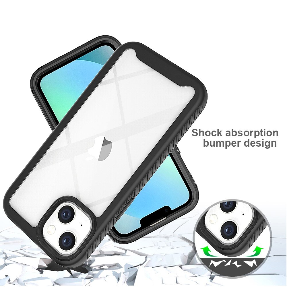 Coque de couverture complète iPhone 14, Noir