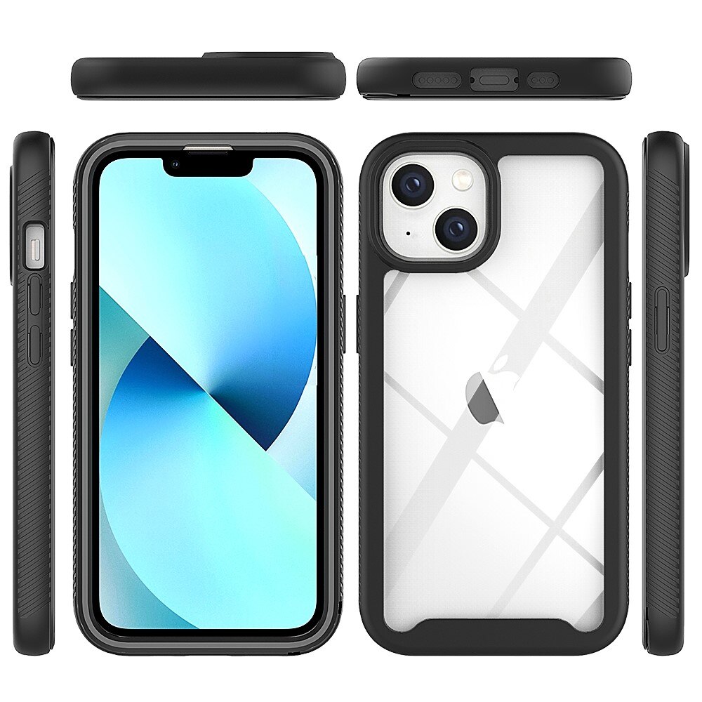 Coque de couverture complète iPhone 14, Noir
