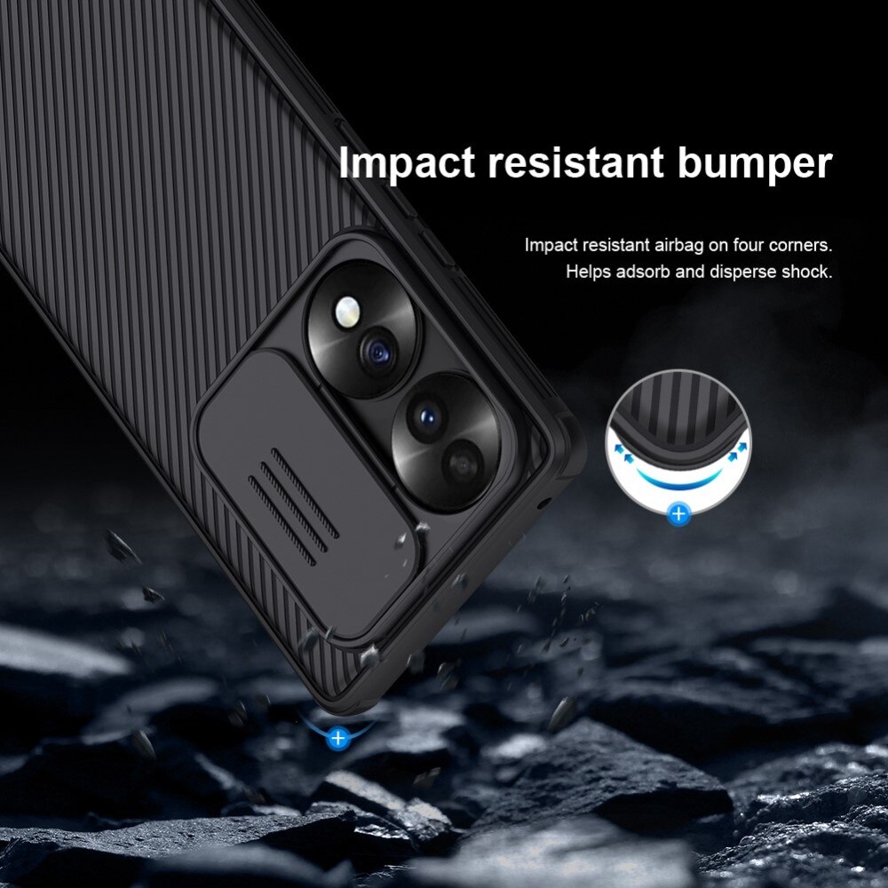 Coque CamShield  Honor 70, Noir