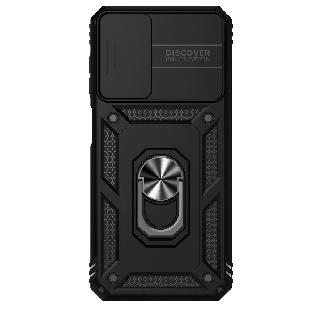Coque Hybride Ring avec Protège Caméra Samsung Galaxy A13, Noir