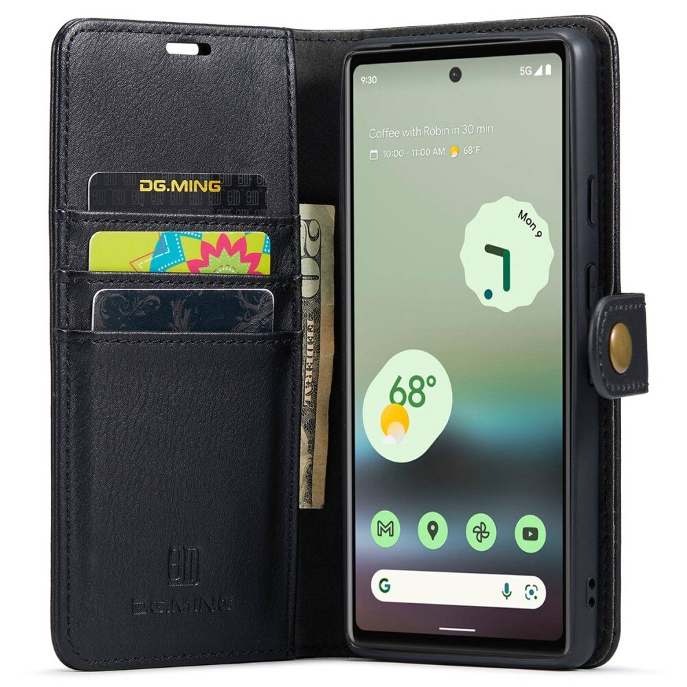 Étui portefeuille Magnet Wallet Google Pixel 6a Black