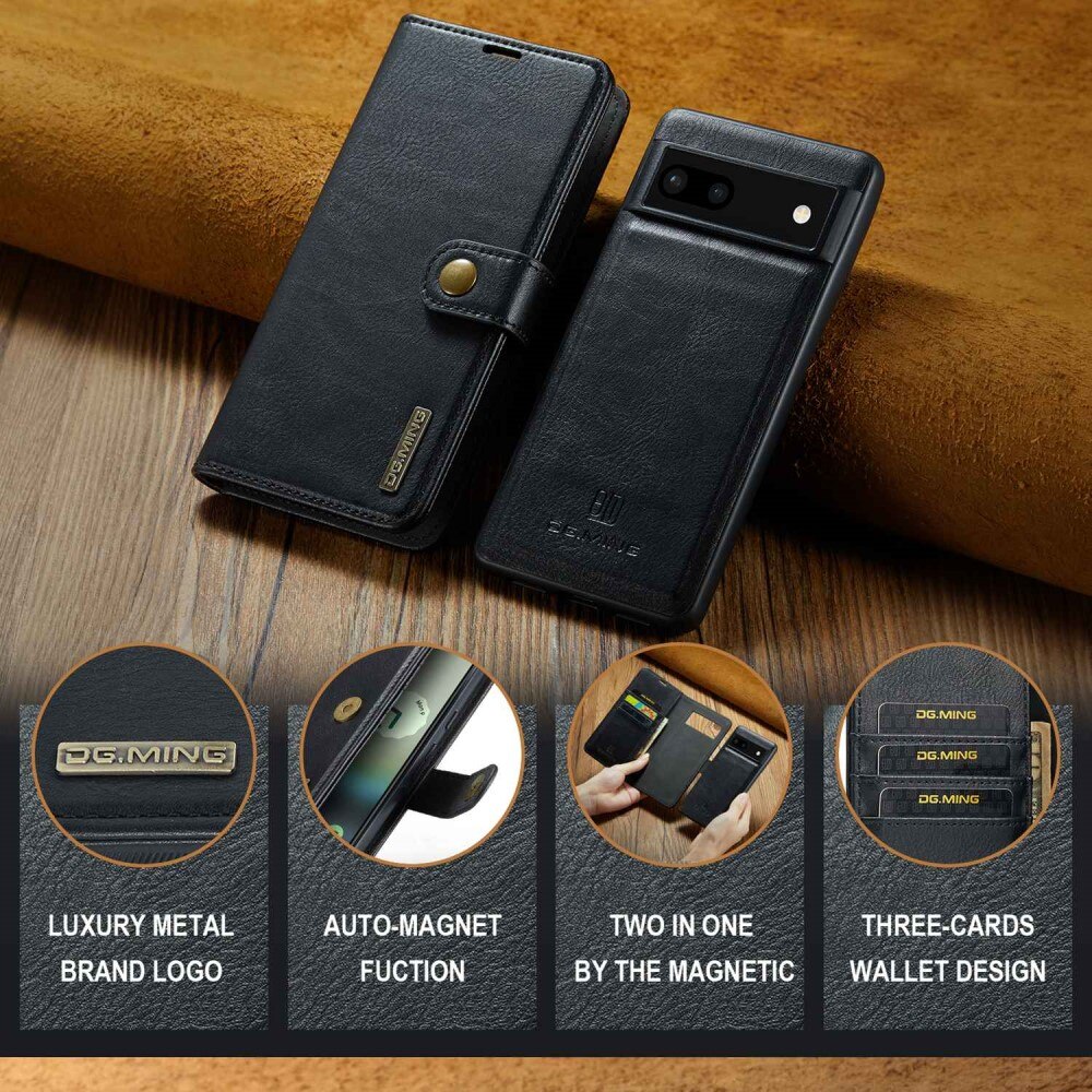 Étui portefeuille Magnet Wallet Google Pixel 6a, Black
