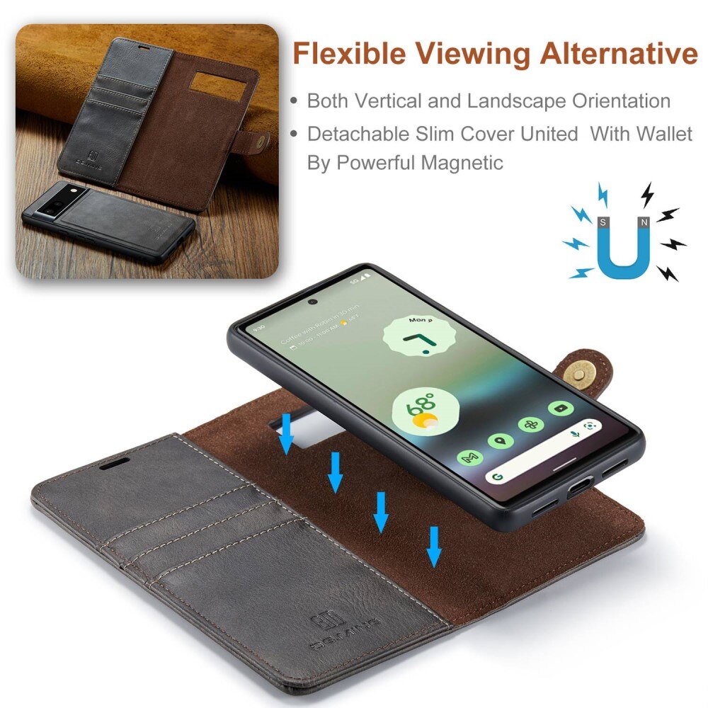 Étui portefeuille Magnet Wallet Google Pixel 6a, Brown