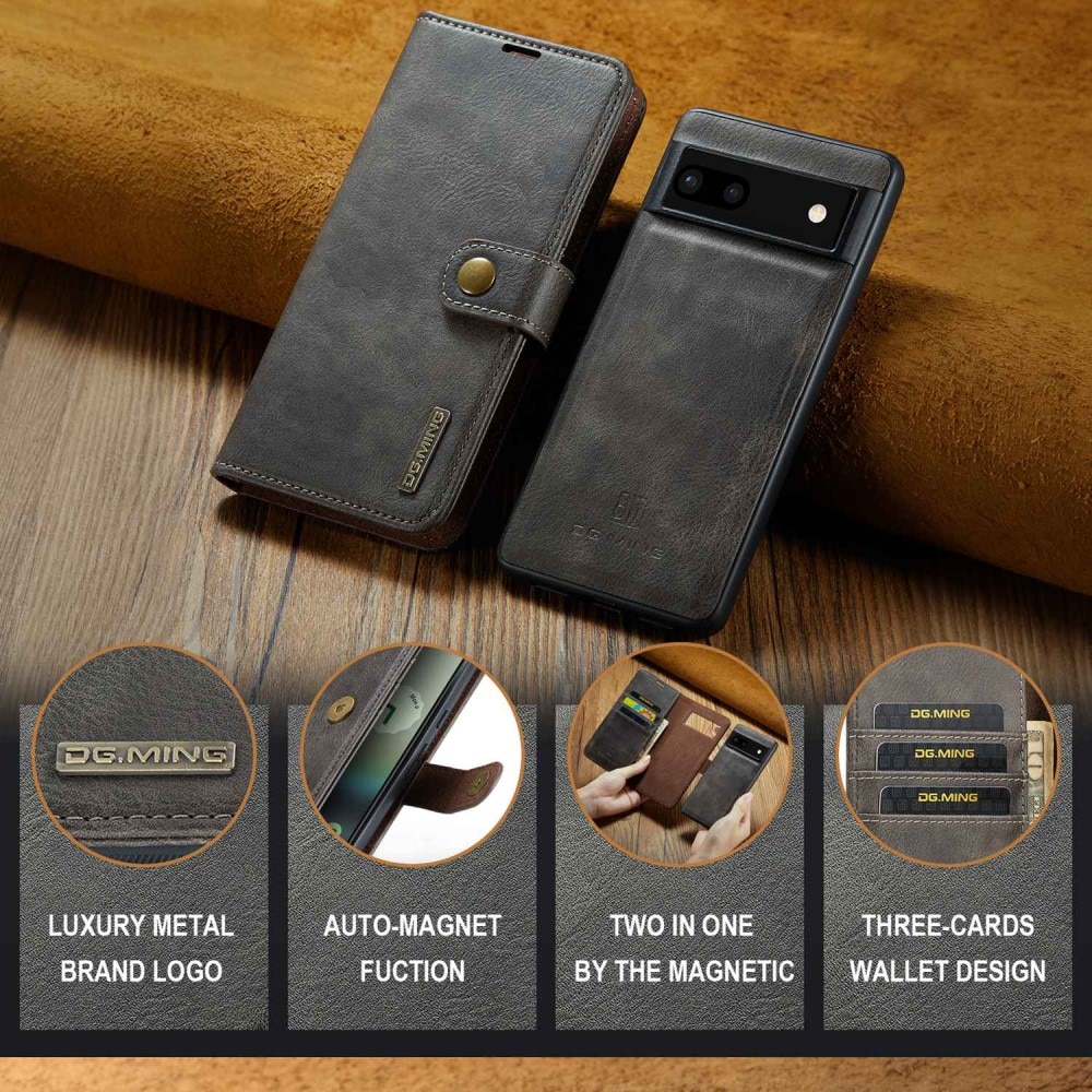 Étui portefeuille Magnet Wallet Google Pixel 6a Brown