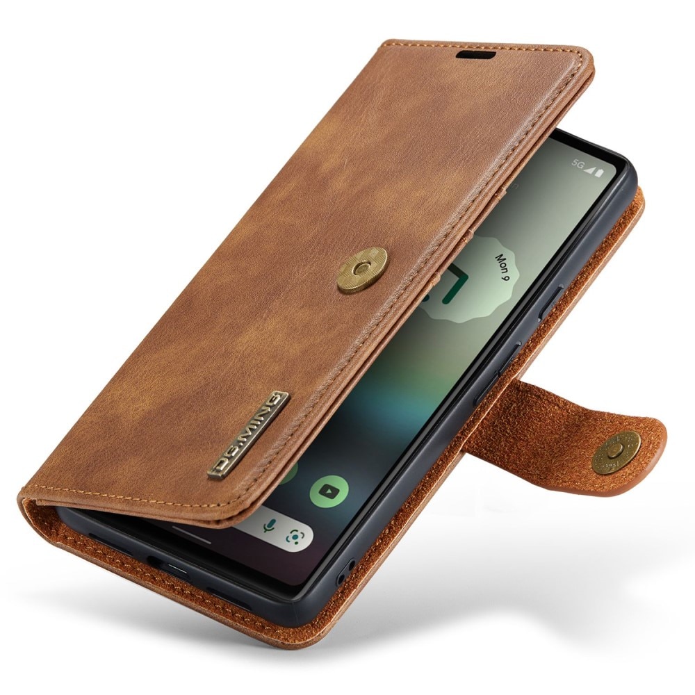 Étui portefeuille Magnet Wallet Google Pixel 6a, Cognac