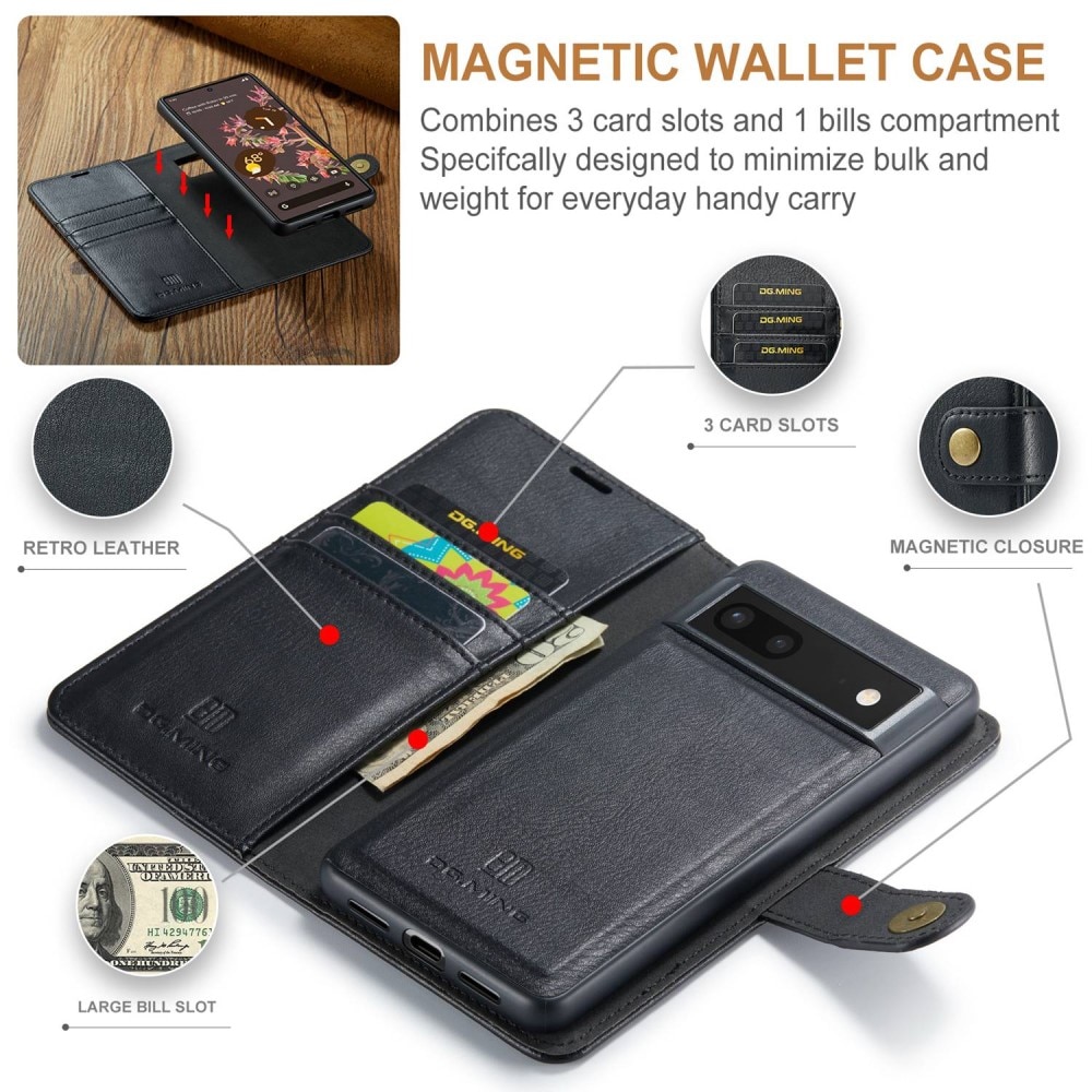 Étui portefeuille Magnet Wallet Google Pixel 7 Black