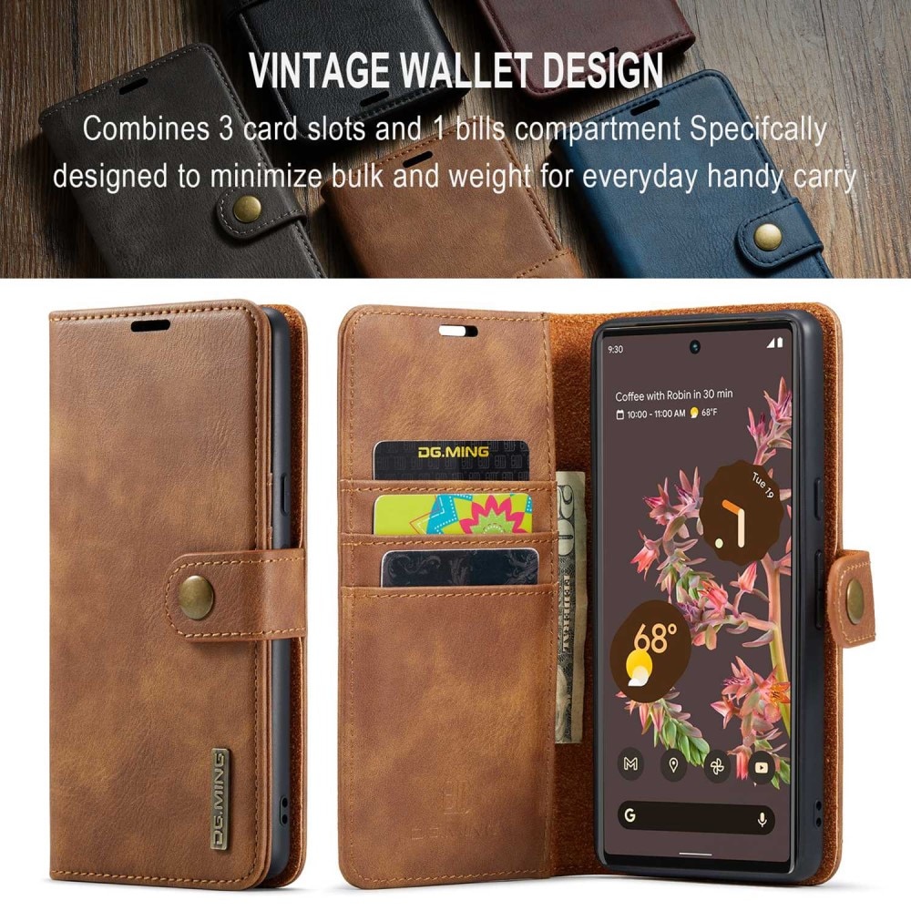 Étui portefeuille Magnet Wallet Google Pixel 7, Cognac