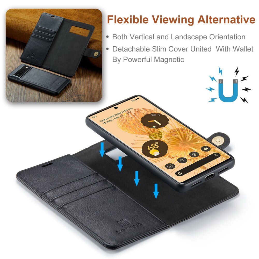 Étui portefeuille Magnet Wallet Google Pixel 7 Pro, Black