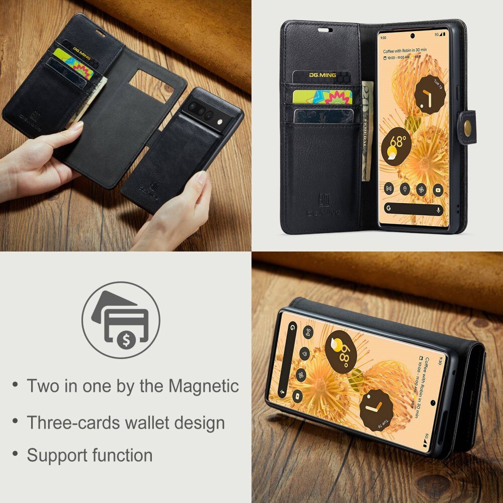 Étui portefeuille Magnet Wallet Google Pixel 7 Pro, Black
