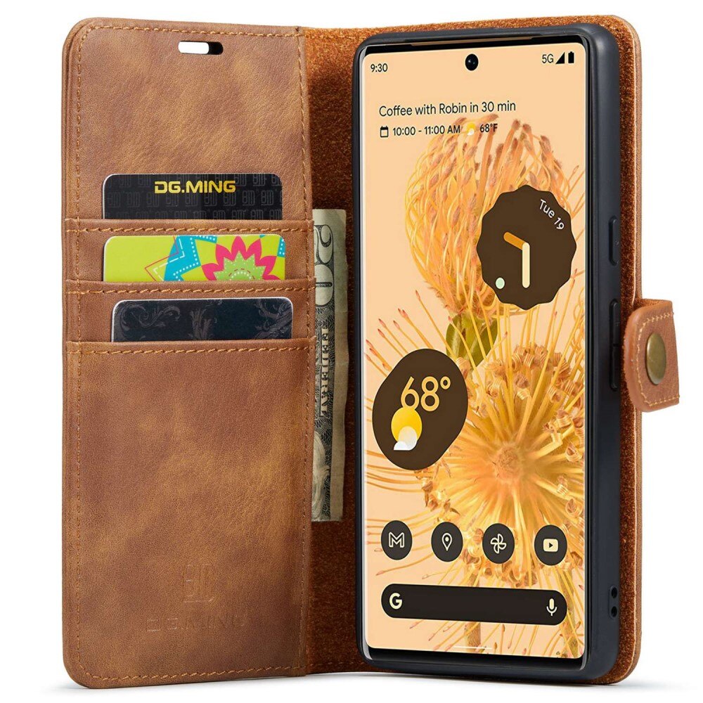 Étui portefeuille Magnet Wallet Google Pixel 7 Pro, Cognac